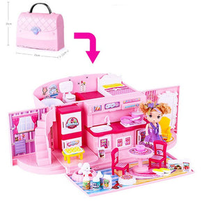 Handmade Dollhouse Castle DIY House Toy Miniature Dollhouse Birthday Gifts Educational Toys Doll Villa Girl DIY Toy