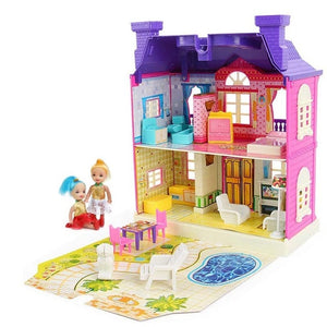 Handmade Dollhouse Castle DIY House Toy Miniature Dollhouse Birthday Gifts Educational Toys Doll Villa Girl DIY Toy